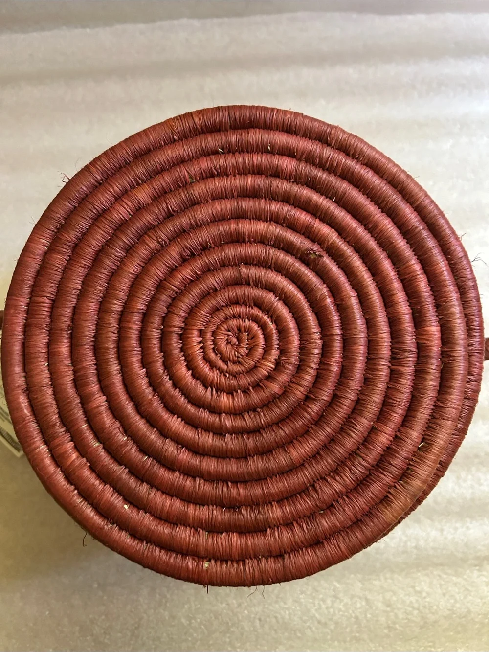 Target Rust Red Woven Storage Basket with Ring Handles